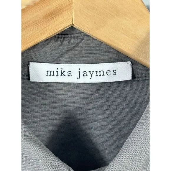 Mika Jaymes Men's Medium Gray Long Sleeve Button Down Shirt‎